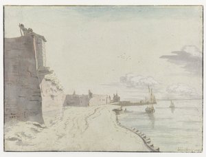 Utsikt över Waterschans bulwark, Bergen op Zoom