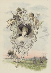 Bilden av den älskade (färg litho) av Joszi Arpad Koppay