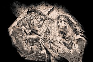 Jesus och Maria, från serien Korsvägsstationer 2015 (fotografi) av Joy Lions