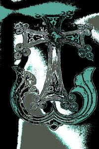Ornamentalt kors, ur serien Church of the Holy Sepulchre, 2015 (fotografi)