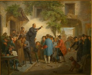 På ett värdshus - Val i Gent 1830 av Jozef Geirnaert