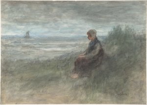 Flicka i dynerna av Jozef Israëls