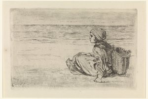 Flicka vid havet av Jozef Israëls