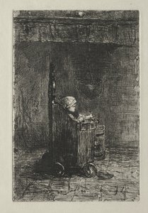 Baby i hans stol av Jozef Israëls