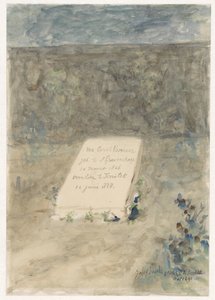 Graven av mr. Carel Vosmaer i Territet av Jozef Israëls