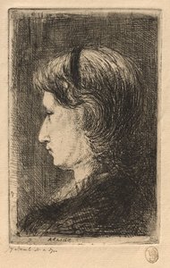 Porträtt av Mrs. israelisk av Jozef Israëls