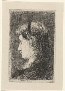 Porträtt av Aleida får av Jozef Israëls