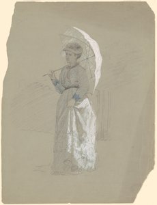 Kvinna med parasoll