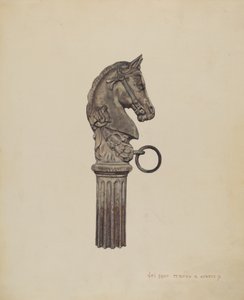 Hästhuvudskopplingsstolpe av Jr. Ernest A. Towers