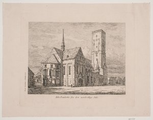 Ribe domkyrka från nordöstra sidan av Jørgen Roed