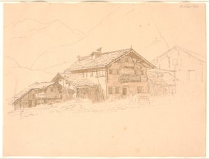 Bondgård i Tyrolen. St. Marie av Jørgen V. Sonne