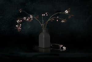 Stilleben med körsbärsblommor