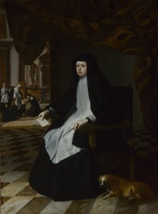 Drottning Mariana av Spanien i sorg, 1666