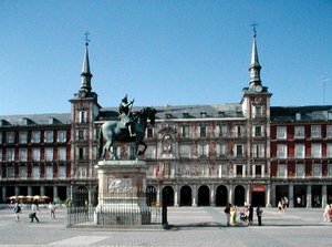 Utsikt över Plaza Mayor, ca 1619 (foto) av Juan Gomez de Mora
