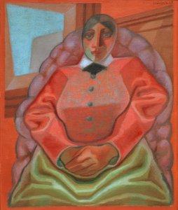 Kvinna i fåtölj av Juan Gris