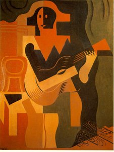 Harlekin med gitarr
