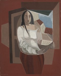 Läsaren, 1926 av Juan Gris