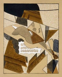 Fiolen, ca 1915-1916 av Juan Gris