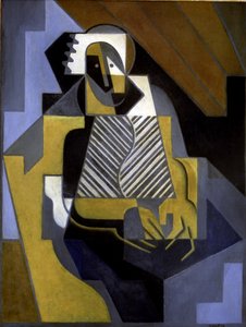 Sittande kvinna, ca 1915-20 (olja på duk) av Juan Gris