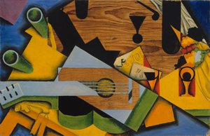 Stilleben med en gitarr