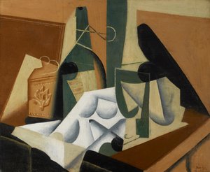 Den vita duken, 1912-16 av Juan Gris