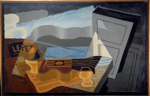 Utsikten över bukten. Målning av Juan Gris (1887-1927) Ec. Esp. av Juan Gris