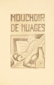 Titelsida för Molnnäsduk av Tristan Tzara (1896-1963) 1925 av Juan Gris