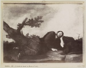 Fotoreproduktion av en målning av Jusepe Ribera, föreställande Jacobs dröm RIBERA.- L