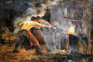 Smeder, c19:e målning av Juan Luna y Novicio