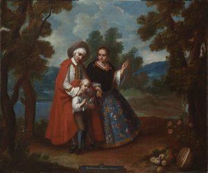 VII. Från spanjoren och Morsica, Albino (VII. De español y morisca, albino), ca 1760 av Juan Patricio Morlete Ruiz