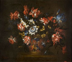 Vas med blommor av Juan de Arellano
