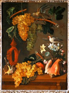Stilleben med vindruvor ... av Juan de Espinosa