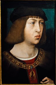 Porträtt av kungen av Kastilien Filip I (Philip av Habsburg kallad Filip den vackra)