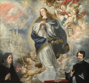 Den obefläckade avlelsen med två givare, ca 1661