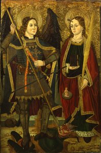 Saints Michael och Engracia av Juan de la Abadía