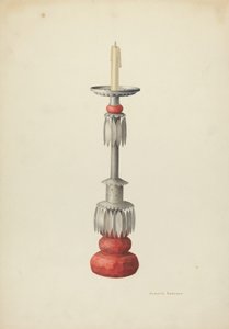 Ljusstake en i ett par, ca. 1941.