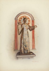 Staty av Santo troligen St. Dominic, 1941.