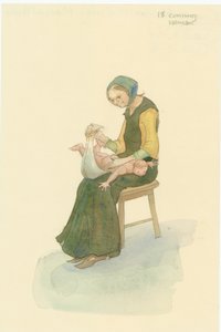 En medeltida listig kvinna, även känd som en klok kvinna, 2004.