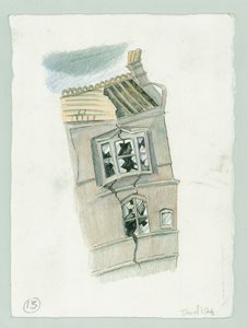 Tysk sjöbombning av Scarborough, North Yorkshire, 1914 2014. av Judith Dobie