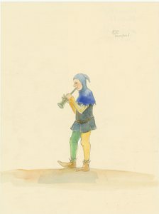 Medeltida minstrel, 2004. av Judith Dobie