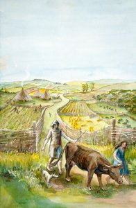 Landsbygdslandskap, 2000 f.Kr., c1990-2010 av Judith Dobie