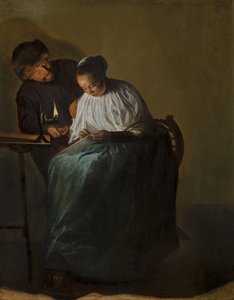 Man erbjuder pengar till en ung kvinna, 1631