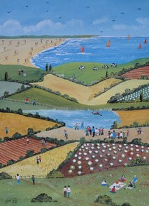 Field Trip, 2010 (Gouache på papper) av Judy Joel
