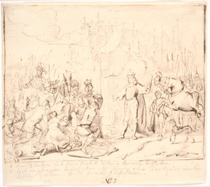 Christian I beordrar den svenske kungen Erik att marschera till Pommern 1449 av Jürgen Ovens