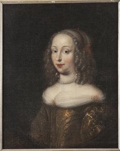 Marie Elisabeth de Schleswig Holstein Gottorp, landgravine de Hesse Darmstadt - Maria Elisabeth av Schleswig-Holstein-Gottorp (1634-1665), Landgravine of Hesse-Darmstadt, by Ovens, Jurgen (1623-1678). Olja på duk. Mått: 70x58 cm. Nationalmuseet Sto