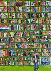 Färgglad biblioteksbok av Jukyong Park