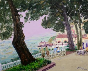 Hillside Town Promenaden av Jukyong Park