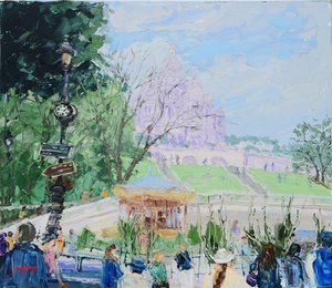 Sacre Coeur Montmartre Karusell av Jukyong Park