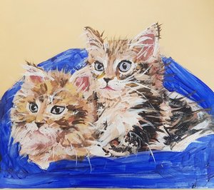 Två mysiga kattungar