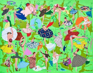 Livfulla ballerinaer som dansar av Jukyong Park